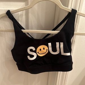 lulu lemon training energy sports bra x soul cycle